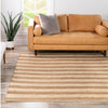 Woven Seaside Jute Collection Area Rug - Nantucket Square Natural Ivory  lifestyle 114