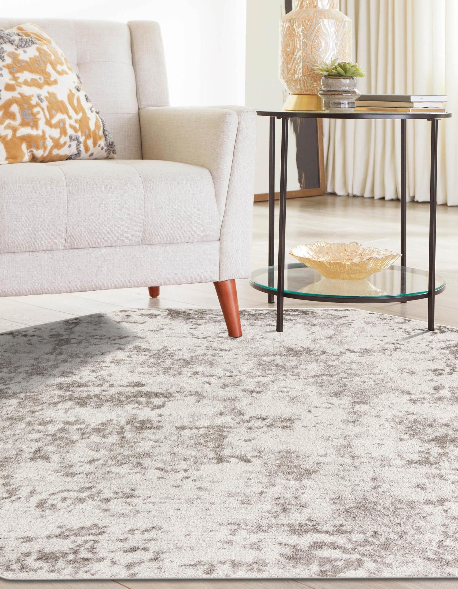 Luminara Sands Collection Area Rug - Serenity (Stone Gray)