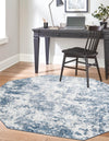 Luminara Sands Collection Area Rug - Serenity (Vintage Blue) Octagon Vintage Blue  lifestyle 30