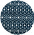 Berber Lattice Shag Collection Area Rug - Atlas (Navy Blue) Round Navy Blue Main