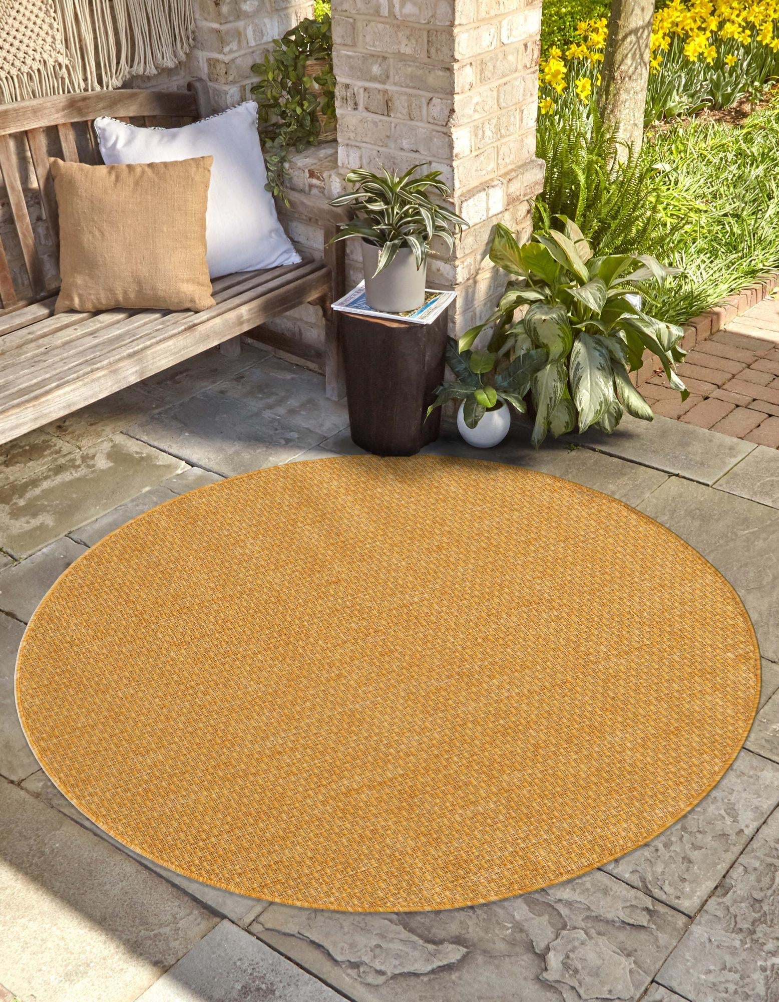 Seaside Serenity Collection Area Rug - Veranda (Corn Harvest Yellow)