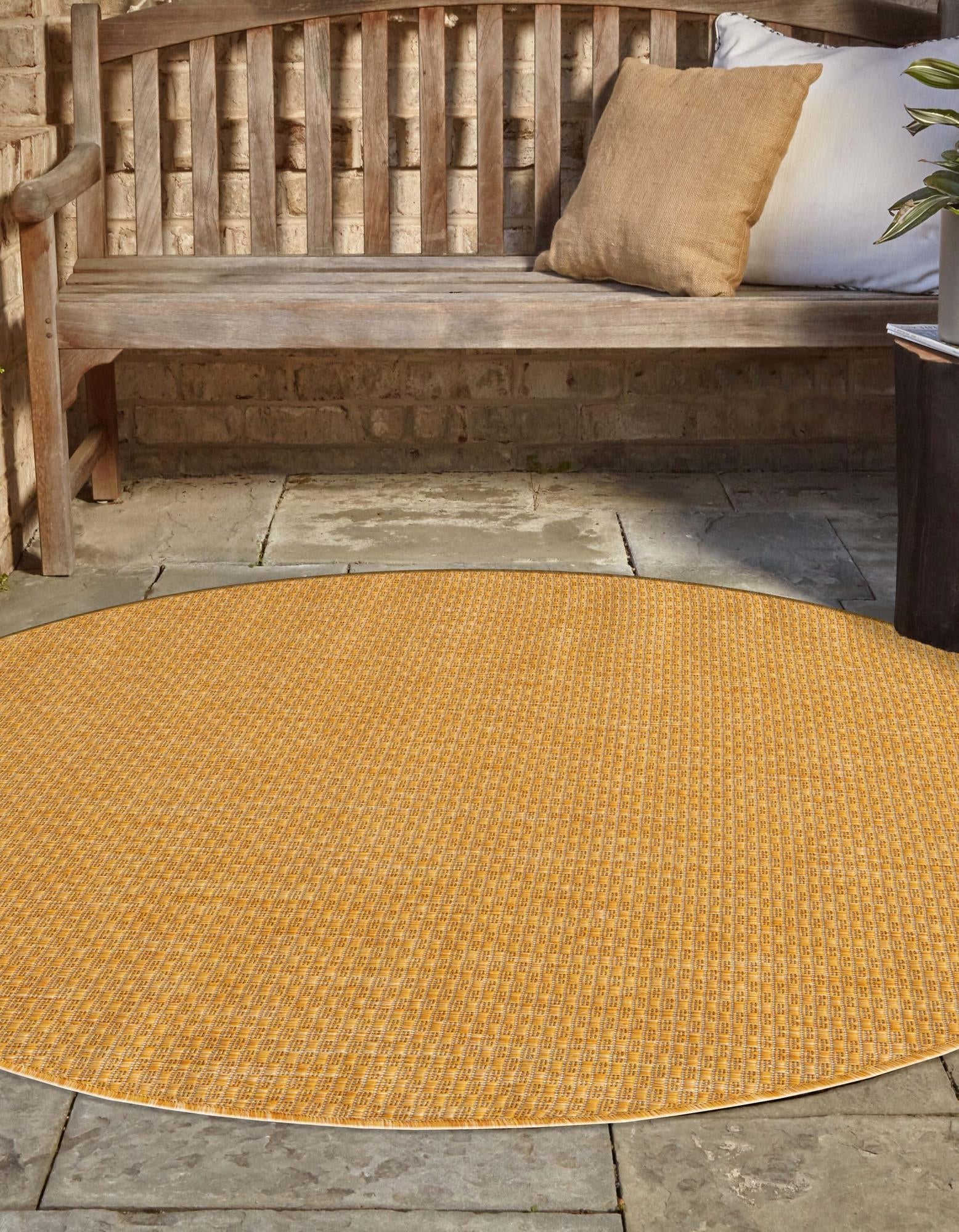 Seaside Serenity Collection Area Rug - Veranda (Corn Harvest Yellow)