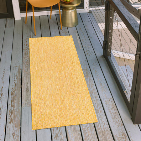 Seaside Serenity Collection Area Rug - Veranda (Corn Harvest Yellow)