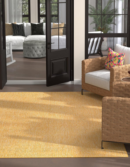 Seaside Serenity Collection Area Rug - Veranda (Corn Harvest Yellow)