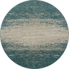 Urban Terrace Collection Area Rug -  Vanderbilt Round Teal  lifestyle 65