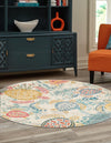 Sorrento Shores Collection Area Rug -  Massa Round Beige  lifestyle 27