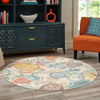 Sorrento Shores Collection Area Rug -  Massa Round Beige  lifestyle 66