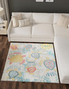 Sorrento Shores Collection Area Rug -  Massa Square Beige  lifestyle 25