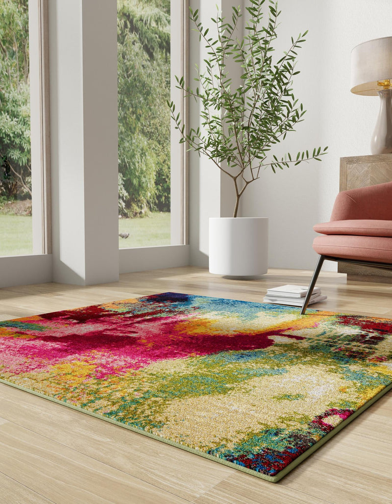 Marrakesh Elegance Collection Area Rug -  Draa Square Multi  lifestyle 38