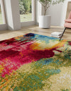 Marrakesh Elegance Collection Area Rug -  Draa Square Multi  lifestyle 43