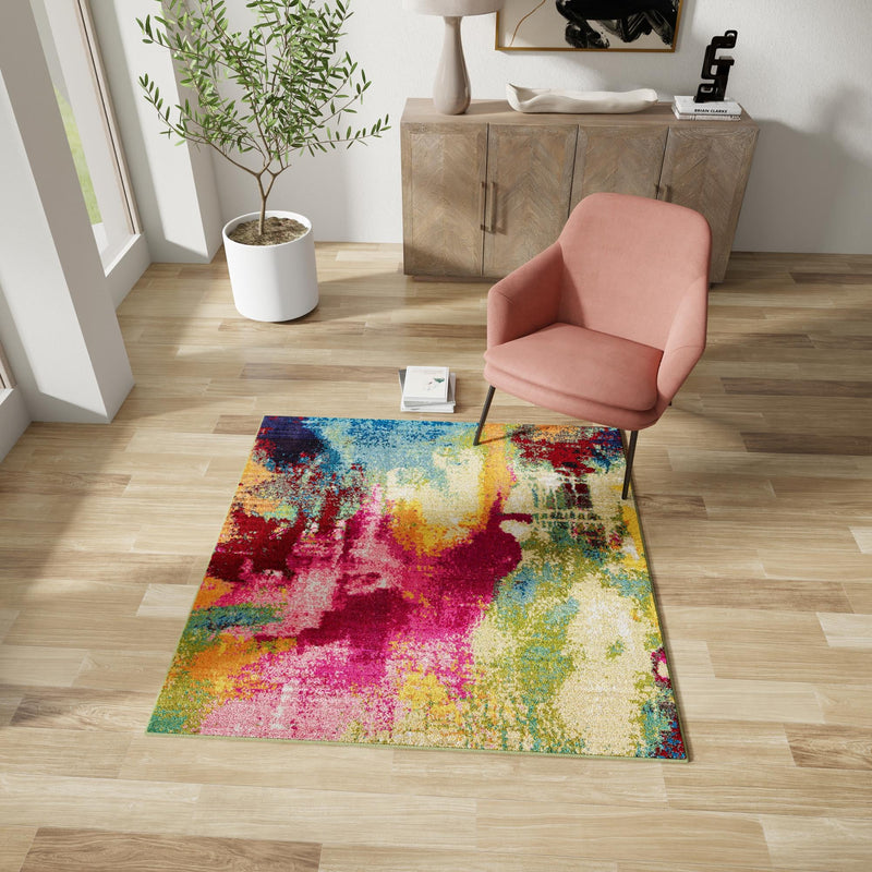 Marrakesh Elegance Collection Area Rug -  Draa Square Multi  lifestyle 109