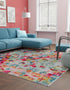 Chromatic Oasis Collection Area Rug -  Lagoon