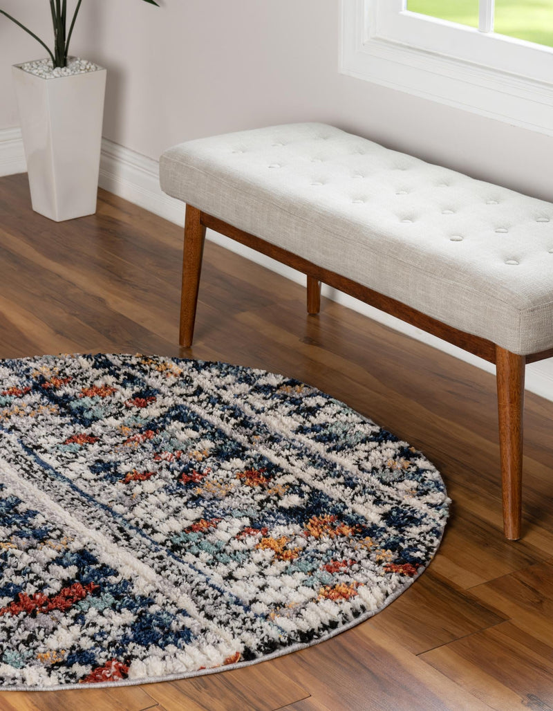 Tangier Treasures Collection Area Rug -  Marrakech Round Multi  lifestyle 62