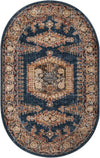 Eden Oasis Collection Area Rug -  Refuge (Blue) Oval Blue  lifestyle 20