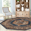 Eden Oasis Collection Area Rug -  Refuge (Blue) Octagon Blue  lifestyle 91