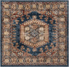 Eden Oasis Collection Area Rug -  Refuge (Blue) Square Blue  lifestyle 22