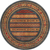 Zagros Oasis Collection Area Rug -  Khorramabad Round Blue  lifestyle 35