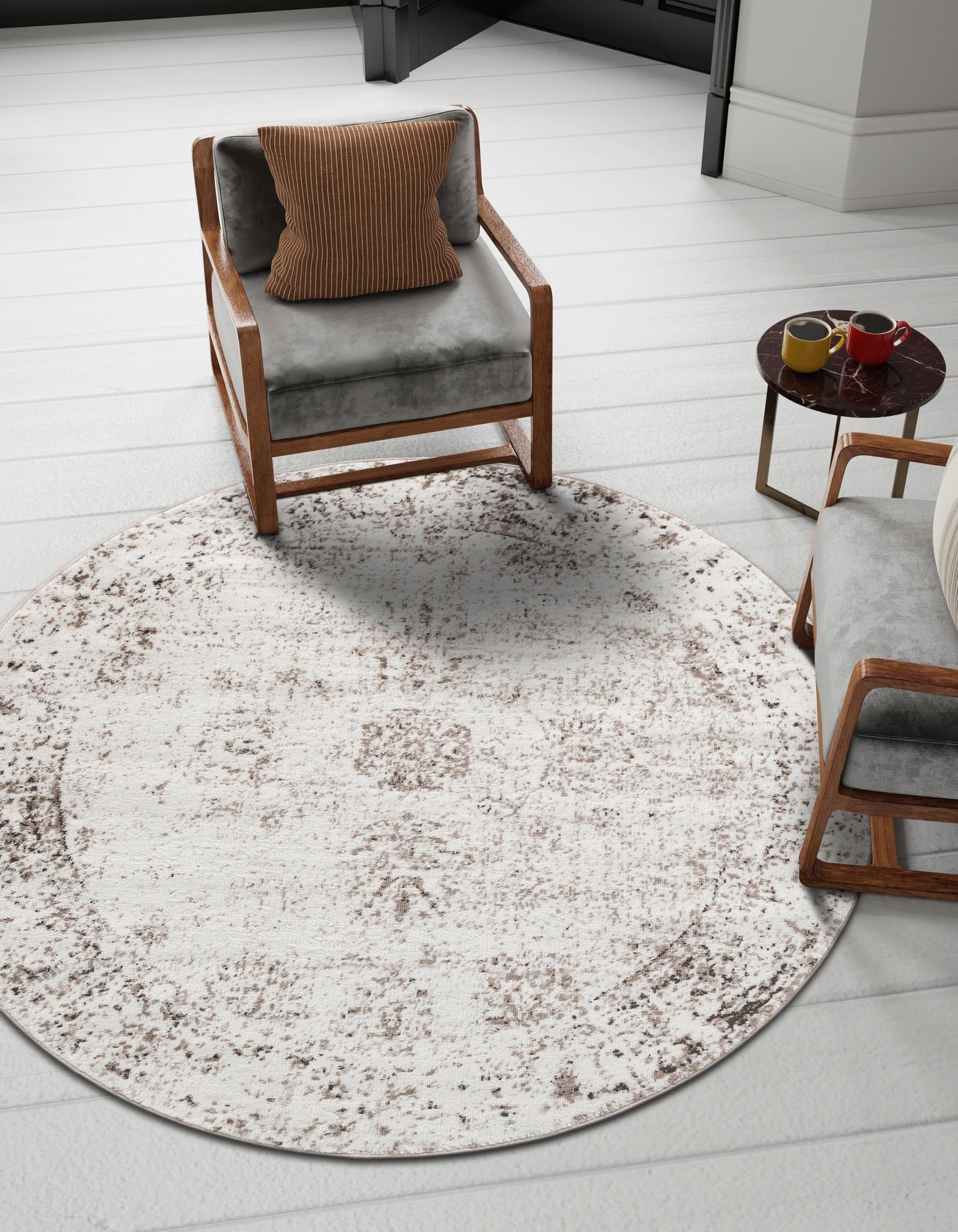 Riviera Elegance Collection Area Rug - Antibes (Beige)