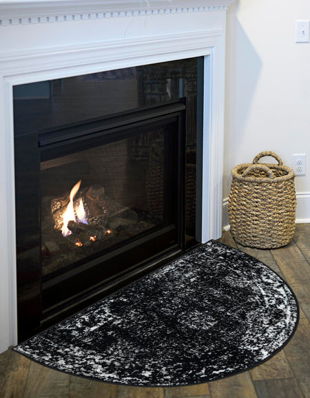 Riviera Elegance Collection Area Rug - Antibes (Black)