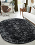 Riviera Elegance Collection Area Rug - Antibes (Black)