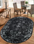 Riviera Elegance Collection Area Rug - Antibes (Black)