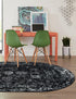 Riviera Elegance Collection Area Rug - Antibes (Black)