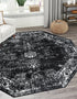 Riviera Elegance Collection Area Rug - Antibes (Black)