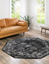 Riviera Elegance Collection Area Rug - Antibes (Black)