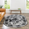 Riviera Elegance Collection Area Rug -  Menton (Black) Oval Black  lifestyle 30