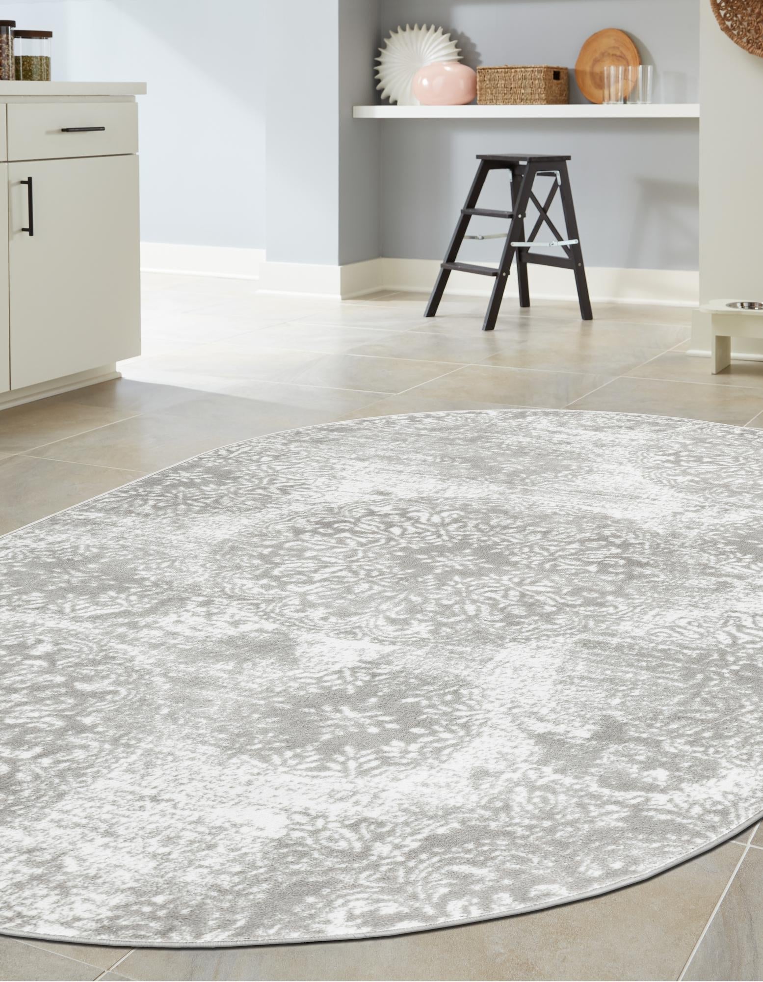 Riviera Elegance Collection Area Rug -  Monaco (Light Gray)