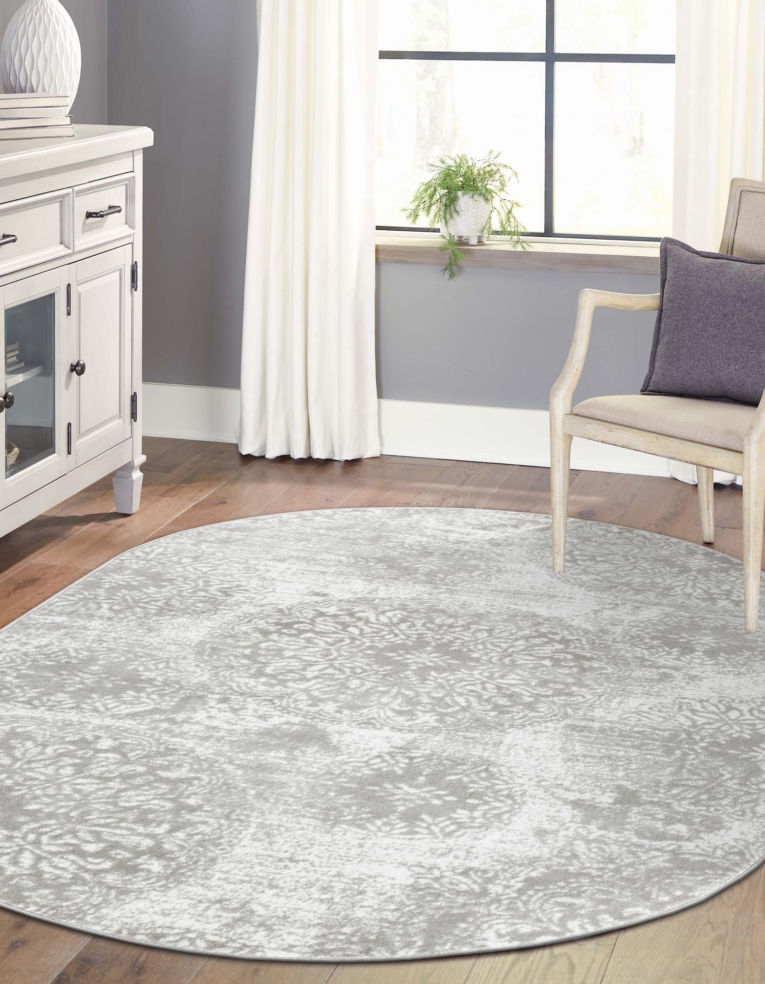 Riviera Elegance Collection Area Rug -  Monaco (Light Gray)