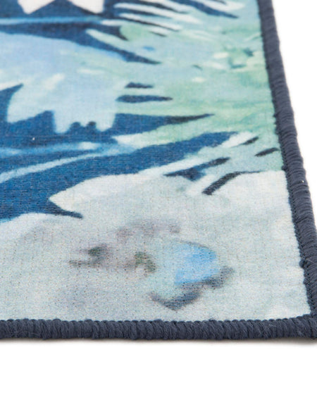 Belizean Tropics Outdoor Rugs Collection Area Rug -  Lagoon