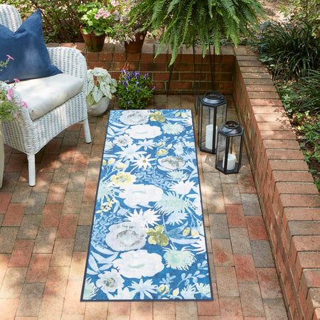 Belizean Tropics Outdoor Rugs Collection Area Rug -  Lagoon