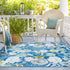 Belizean Tropics Outdoor Rugs Collection Area Rug -  Lagoon