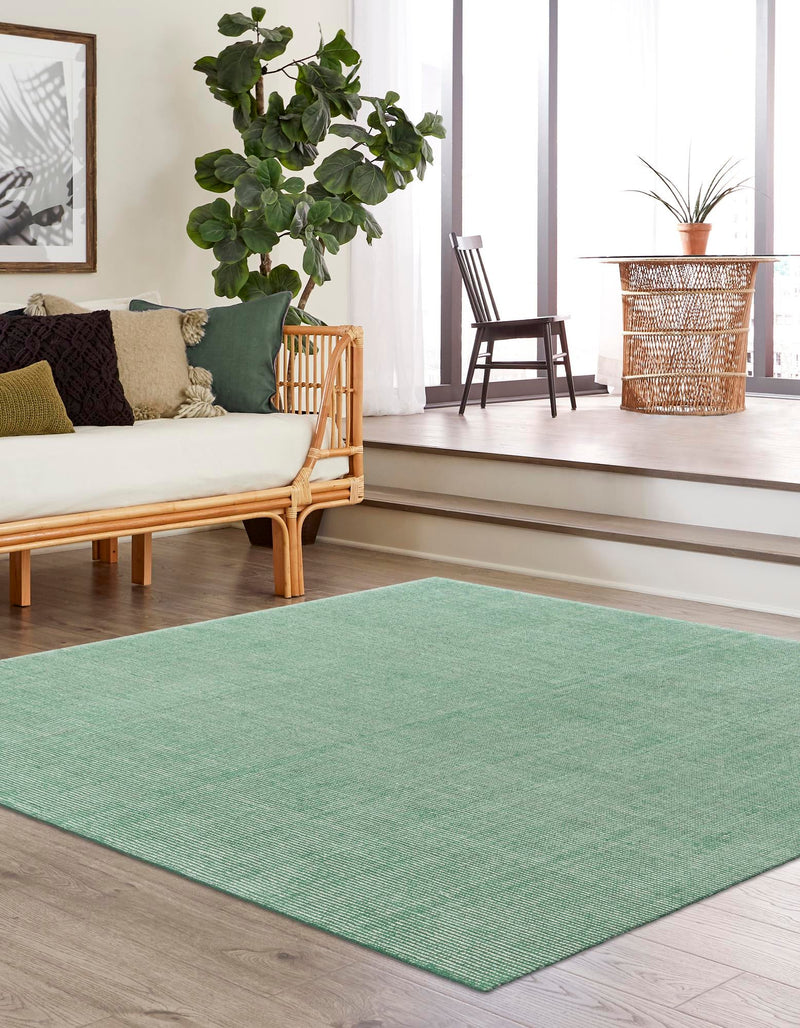 Berkshire Estate Collection Area Rug - Windsor (Green) Square Green  lifestyle 23