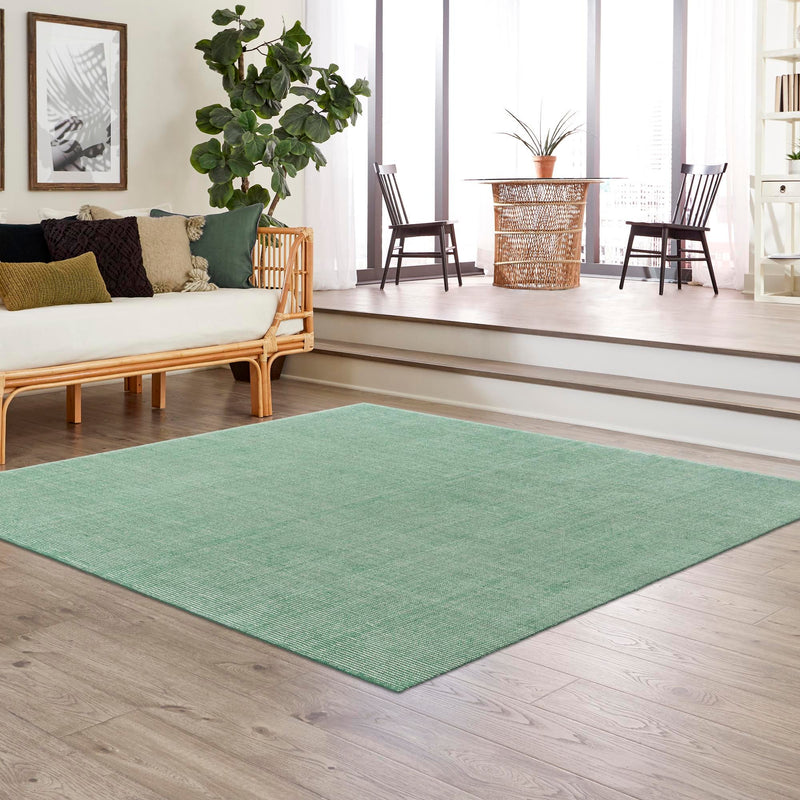 Berkshire Estate Collection Area Rug - Windsor (Green) Square Green  lifestyle 59