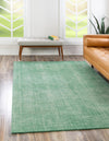 Berkshire Estate Collection Area Rug - Windsor (Green) Rectangle Green  lifestyle 2