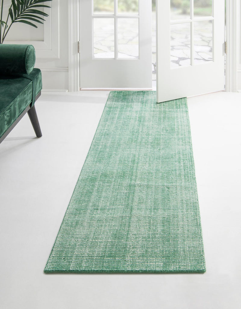 Berkshire Estate Collection Area Rug - Windsor (Green) Runner Green  lifestyle 19