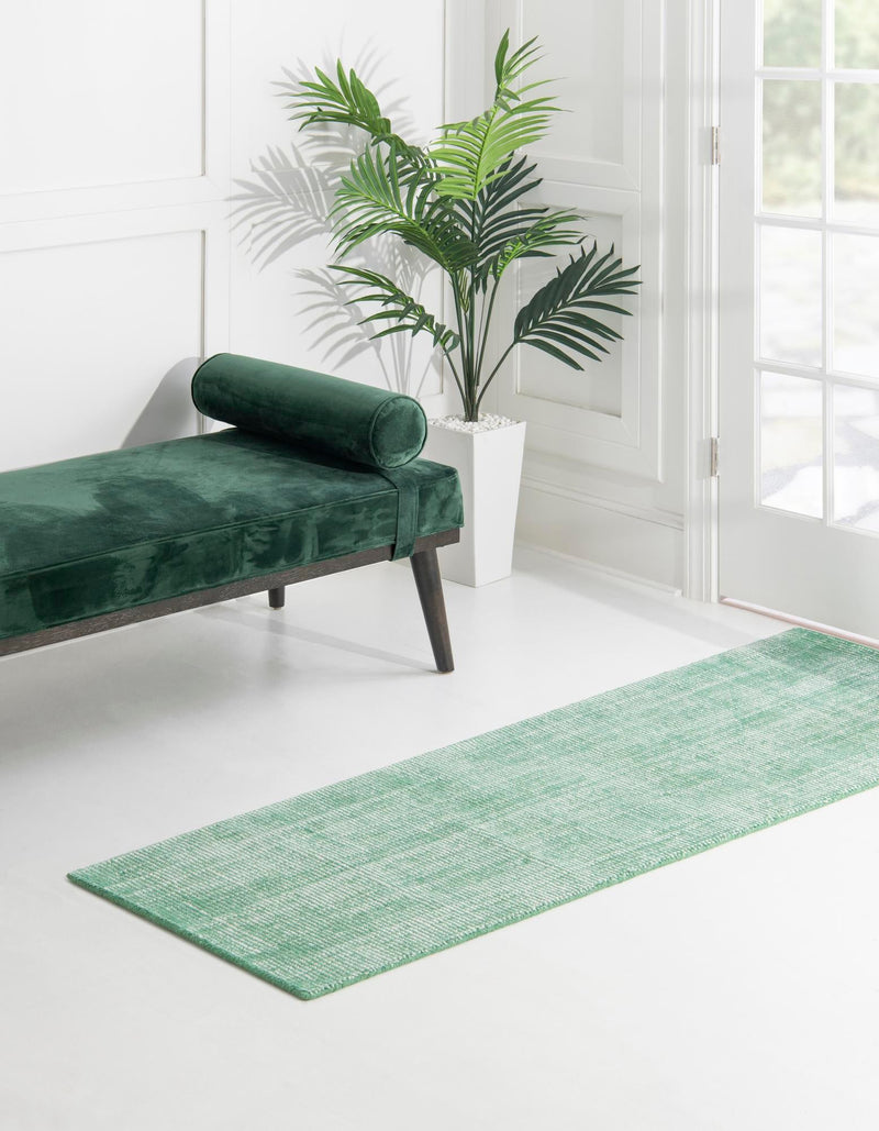 Berkshire Estate Collection Area Rug - Windsor (Green) Runner Green  lifestyle 22