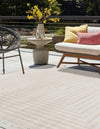 Catalina Cove Outdoor Collection Area Rug - Avalon Square Beige  lifestyle 86