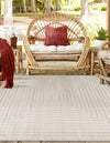 Catalina Cove Outdoor Collection Area Rug - Avalon Square Beige  lifestyle 124