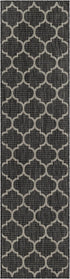 Seaside Lattice Collection Area Rug - Arbor (Black)