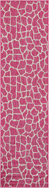 Jungle Expedition Collection Area Rug -  Rainforest Runner Magenta Main