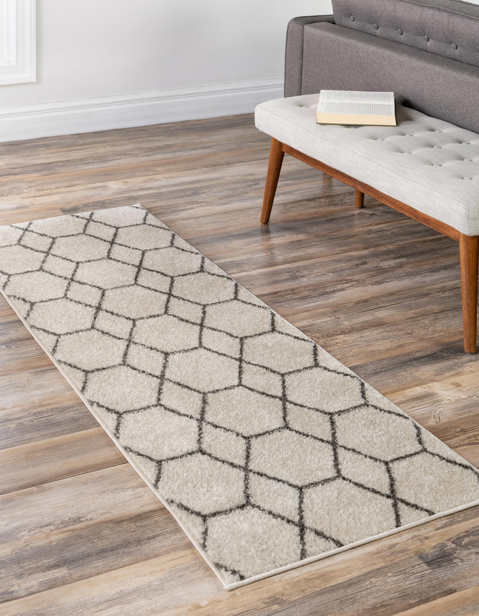 Trellis Mosaic Collection Area Rug - Arborville (Ivory)