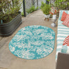 Seaside Haven Rugs Collection Area Rug -  Seaside Oval Teal  lifestyle 70