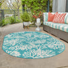 Seaside Haven Rugs Collection Area Rug -  Seaside Oval Teal  lifestyle 74