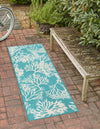 Seaside Haven Rugs Collection Area Rug -  Seaside Runner Teal  lifestyle 20