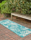 Seaside Haven Rugs Collection Area Rug -  Seaside Runner Teal  lifestyle 24