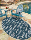 Seaside Haven Rugs Collection Area Rug -  Oceanview Oval Blue  lifestyle 22