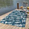 Seaside Haven Rugs Collection Area Rug -  Oceanview Rectangle Blue  lifestyle 14